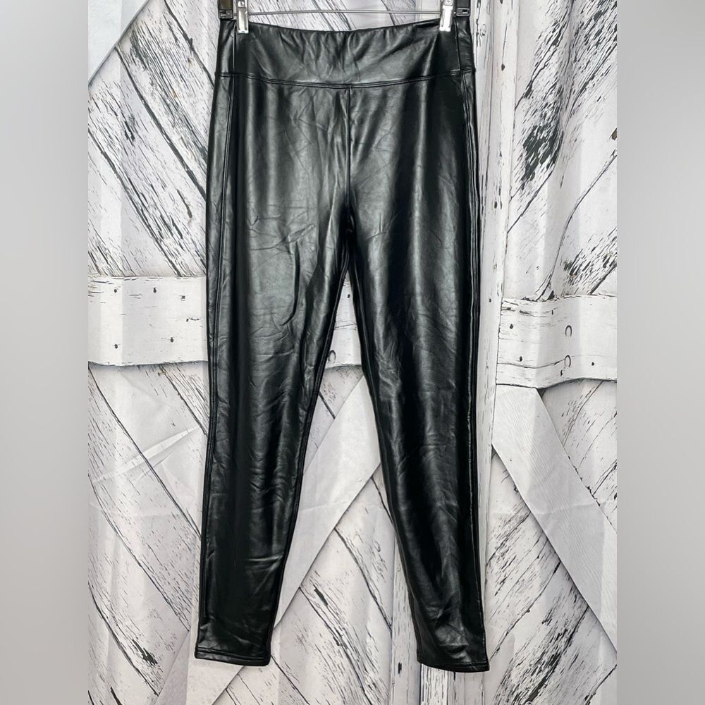 GAP Faux Leather Fleece Lined Leggings M